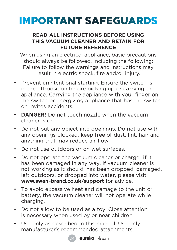 Swan Elevate SC15828N Manual Page4