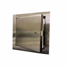 18" x 18" Fire Rated Un-Insulated Access Door with Flange - Stainless Steel - keeps continuity in a 2-hour fire-rated wall