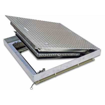 24" x 24" Fire Rated Floor Hatch - maintains the fire rating of a 2-hour floor ceiling assembly - Acudor