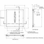 12" x 12" Airtight / Watertight Access Door - Stainless Steel - tested for air infiltration and water penetration - Acudor