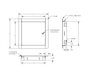 20" x 20" Universal Flush Economy Access Door with Flange - economic and attractive access door for walls & ceilings - Acudor