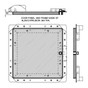 24" x 24" Recessed Panel for Drywall "no studs required" - Achieve a near-invisible appearance - Acudor