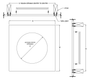 18" x 18" Glass Fiber Reinforced Cement Round - designed to blend seamlessly into drywall ceiling - Acudor