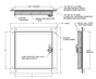 HDSS-6020 Acudor 8" x 8" Self Stick Hinged Duct Door - For Sheet Metal Ducts