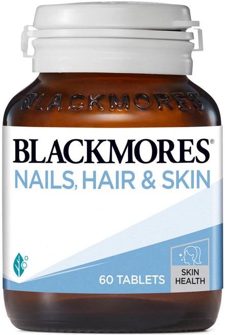 Blackmores Nails Hair and Skin 60 Tabs to maintain healthy hair, strengthen nails and support collagen formation for healthy skin