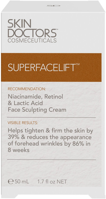 Skin Doctors Superfacelift 50ml with Niacinamide, Retinol & Lactic Acid for firmer skin, fine lines & wrinkles