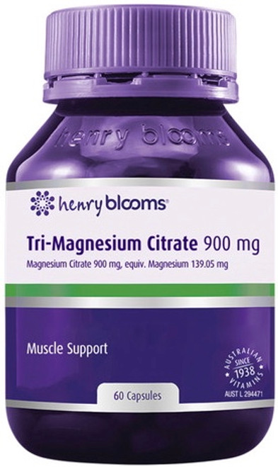 Tri-Magnesium Citrate 60 Caps Blooms