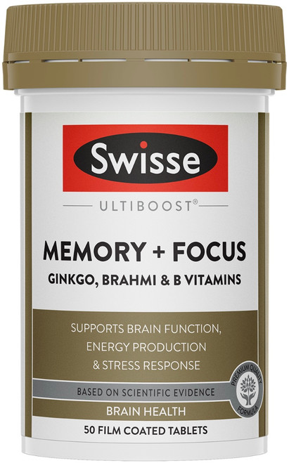 Memory + Focus 50 Tabs Swisse Ultiboost