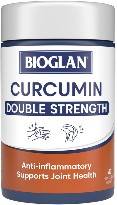 Bioglan Curcumin Double Strength 1200mg 40 Tabs x 3 Pack