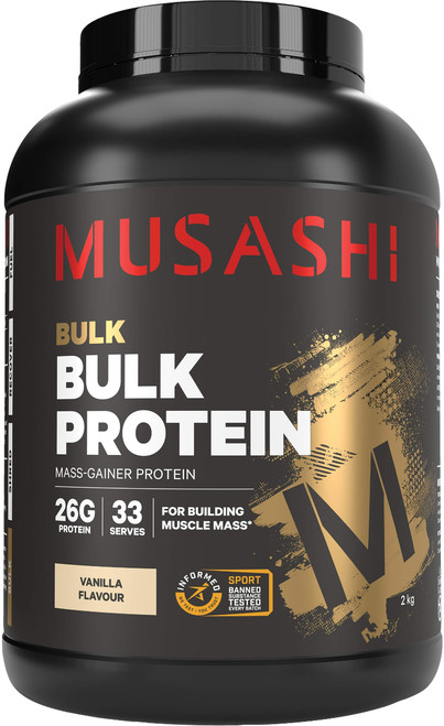 Musashi Bulk Protein Vanilla 2kg Musashi Bulk Protein Vanilla 2kg