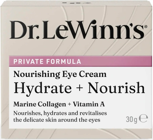 Dr. LeWinn’s Private Formula Nourishing Eye Cream 30g to moisturise the delicate eye area, reduce the appearance of fine lines and wrinkles and improve skin softness
