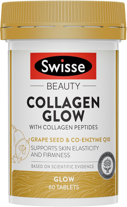 Swisse Beauty Collagen Glow With Collagen Peptides 60 Tabs