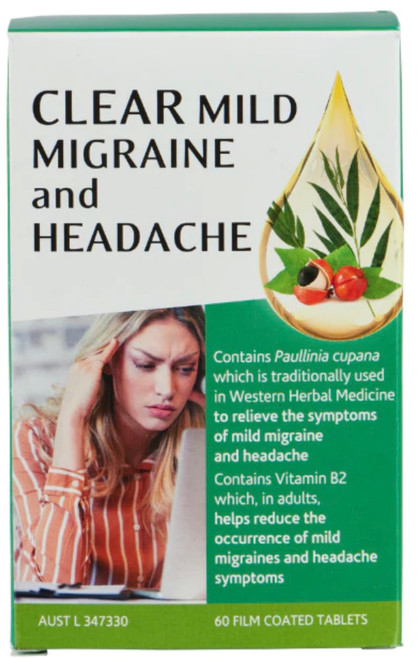 Mild Migraine & Headache 60 caps Clear Health