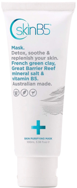 SkinB5 Skin Purifying Mask 100ml 5-minute clay treatment to draw out impurities, absorb excess oil, refine enlarged pores and soothe acne-prone skin