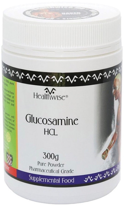 HealthWise Glucosamine HCL 300g for Joint Health, with a More Concentrated Form and Less Sodium Than Glucosamine Sulphate