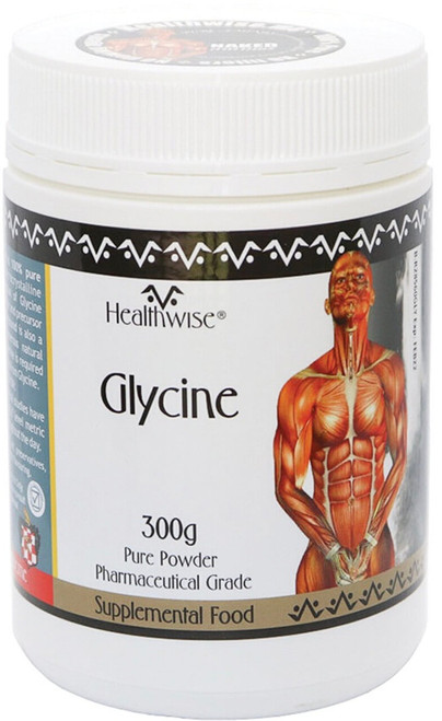 HealthWise Glycine 300g for Neurotransmitter Function, Protein Formation and Serine Production
