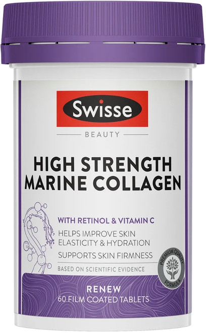 Swisse Beauty High Strength Marine Collagen 60 Tabs