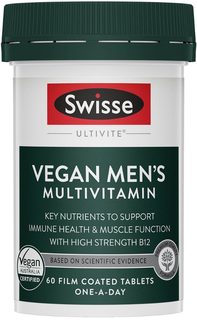 Swisse Ultivite Vegan Men's Multivitamin 60 Tabs