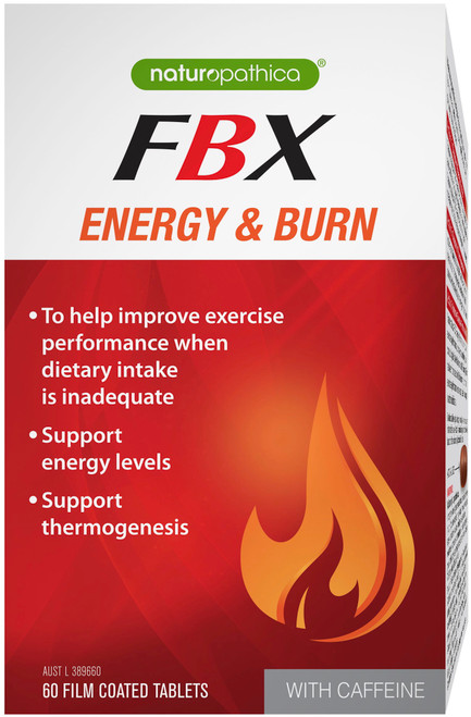 Naturopathica FBX Energy & Burn 60 tabs x 3 Pack - Previously called Fatblaster Max Weight Loss