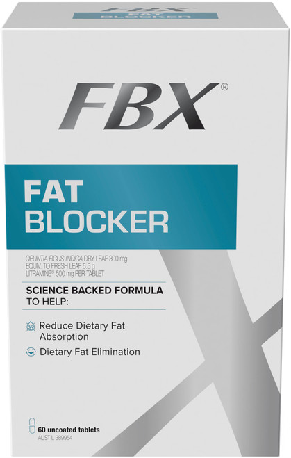 FBX Fat Blocker 60 Tabs x 3 Pack to help reduce dietary fat absorption and support its elimination from the body = 180 Tabs