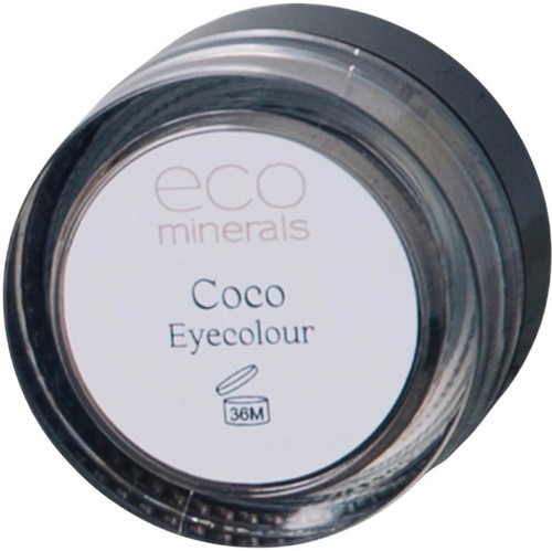 Eco Minerals Coco Eyecolour 1.5g matte charcoal brown mineral eye colour for adding colour and definition, creating eyeshadow looks or applying as eyeliner
