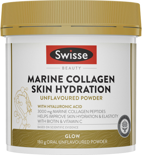 Swisse Beauty Marine Collagen Skin Hydration Unflavoured Powder 180g