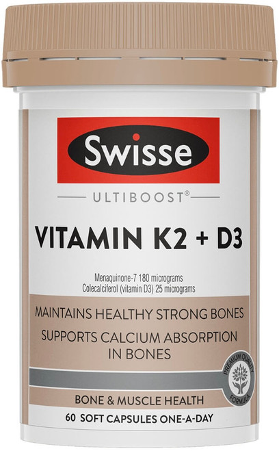 Swisse UltiBoost Vitamin K2 + D3 60 Caps