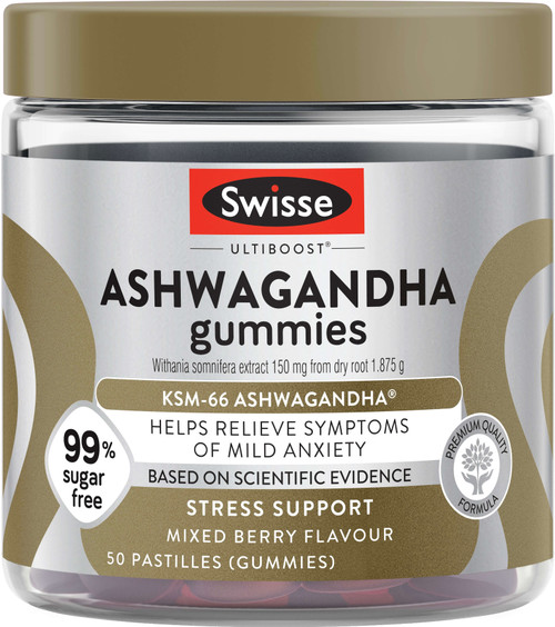 Swisse Ultiboost Ashwagandha Gummies 50 Gummies