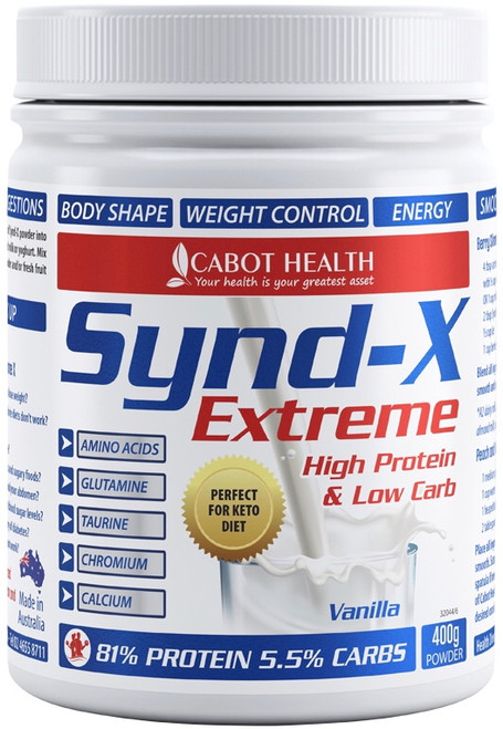Synd-X Protein Powder Vanilla 400g Dr Sandra Cabot