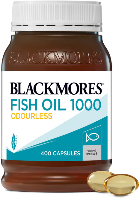 Blackmores Fish Oil 1000mg Odourless 400 Capsules