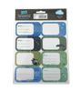 Book Labels - Cool Blues