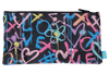 Twin Zip Pencil Case - Hearts & Crosses