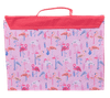Library Bag - Flamingo Splash