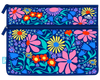 A4 Twin Zip Pencil Case - Flower Fun