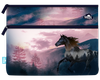 A4 Twin Zip Pencil Case - Twilight