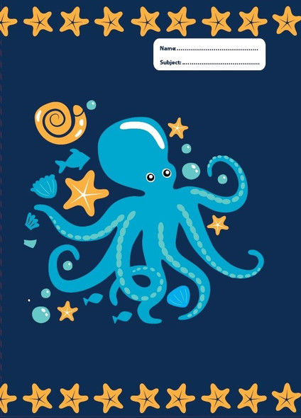 A4 Book Cover - Ocean Life 2