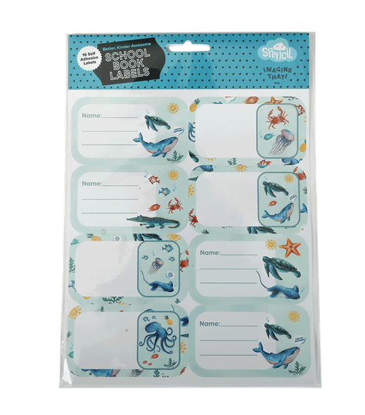Book Labels - Sea Critters