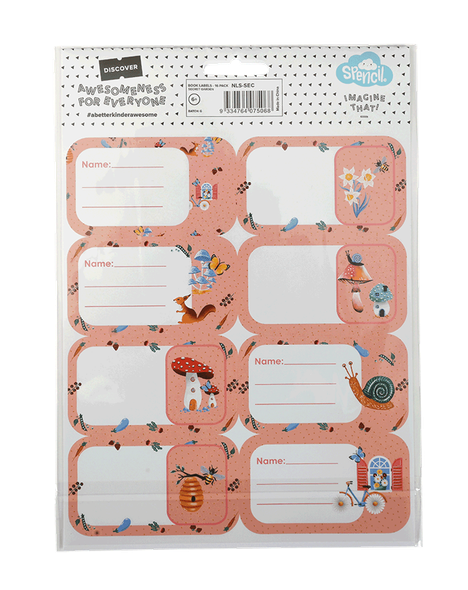 Book Labels - Secret Garden