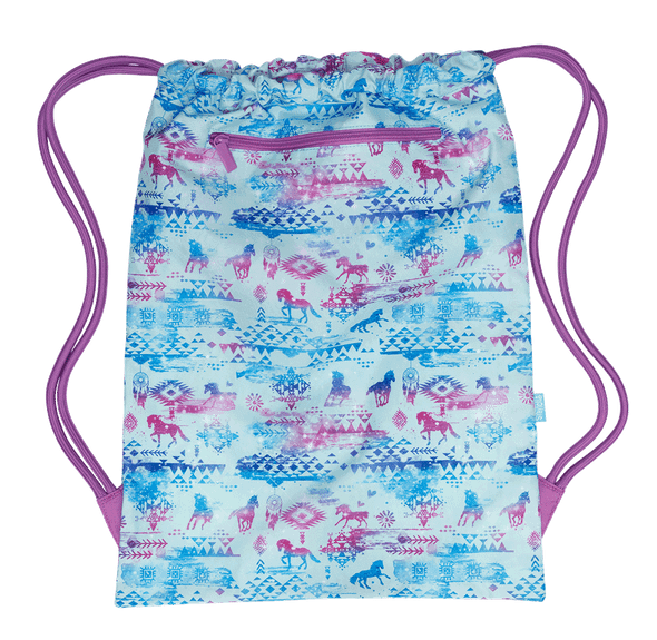 Big Drawstring Bag - Aztec Horse