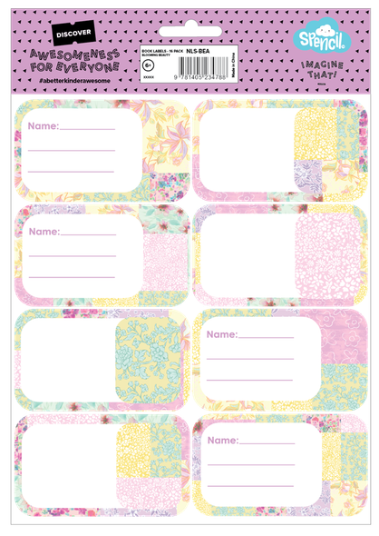 Book Labels - Blooming Beauty