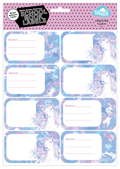 Book Labels - Unicorn Magic