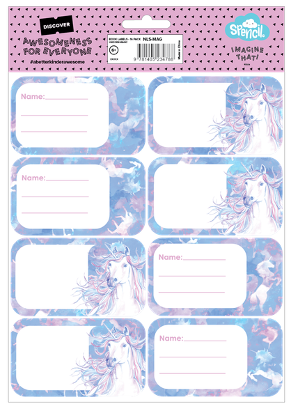 Book Labels - Unicorn Magic