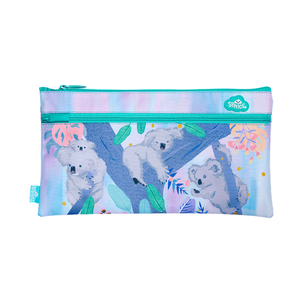 Twin Zip Pencil Case - Koala Daydream
