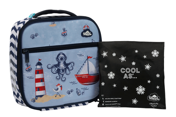 Little Cooler Lunch Bag + Chill Pack - Little Sailor