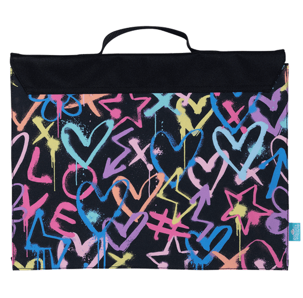 Library Bag - Hearts & Crosses