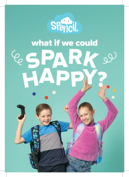 Spencil Point of Sale - A4 Poster - Spark Happy Spencil Point of Sale - A4 Poster - Spark Happy