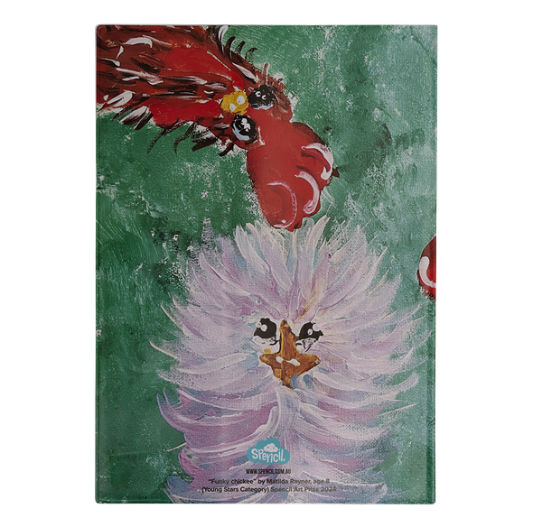 A4 Book Cover - Funky Chickee