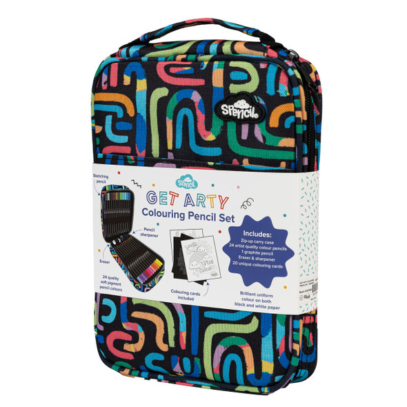 Get Arty Colouring Pencil Set - Squiggle