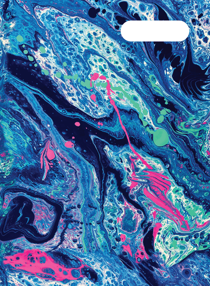 Scrapbook Cover - Liquid Marble