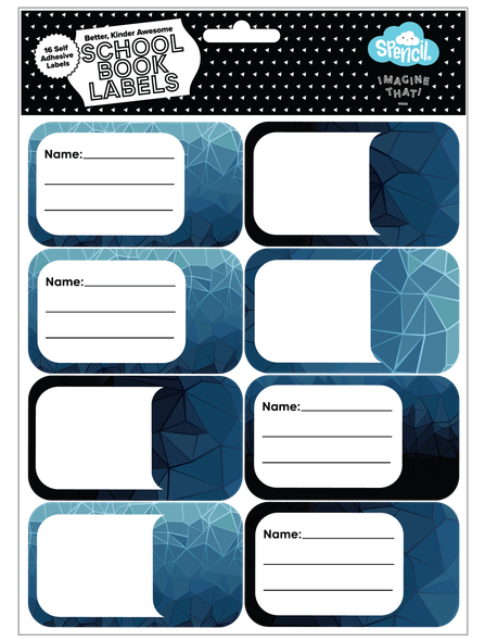 Book Labels - Fractal